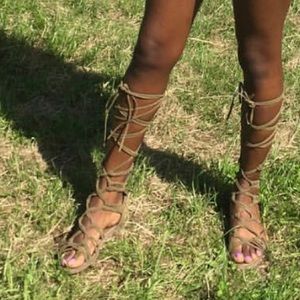 Lace up sandals